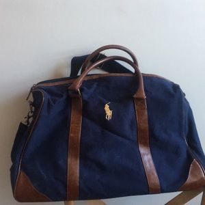 Polo Ralph Lauren canvas leather duffel